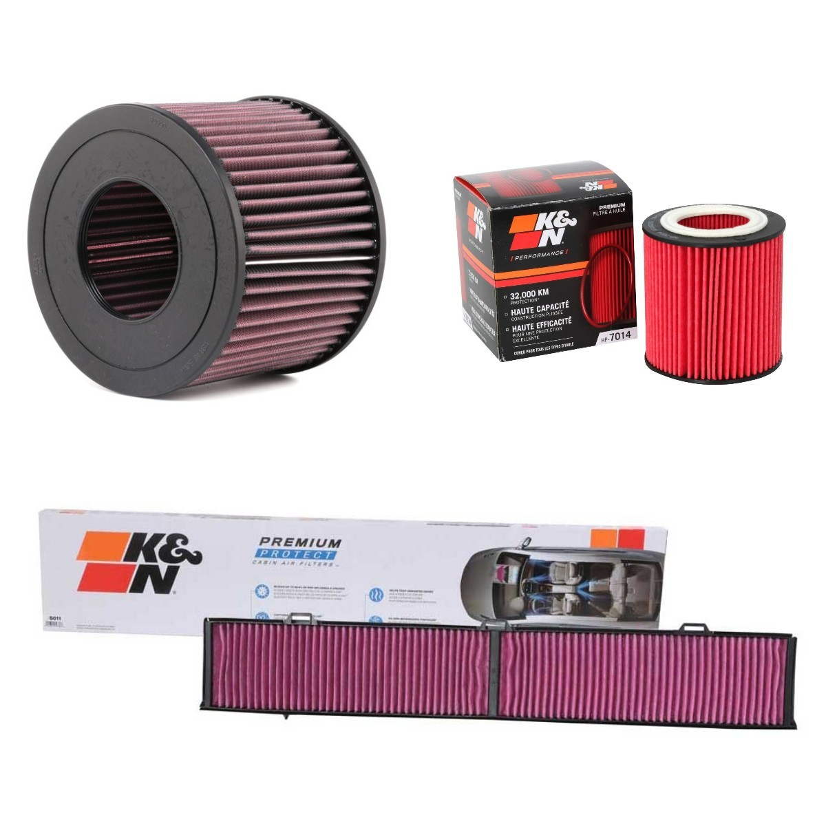 K&N Filters Filterset KNF4055N0011 K&N Filters KNF4055N0011 Onderhoudspakket en filterset BMW E82 aan een voordelige prijs