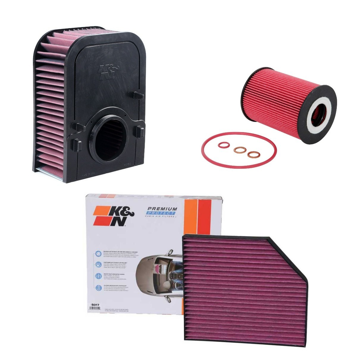 K&N Filters Filtersett KNF4055N0015 K&N Filters KNF4055N0015 Filtersett PORSCHE Taycan (Y1A) til en fordelagtig pris