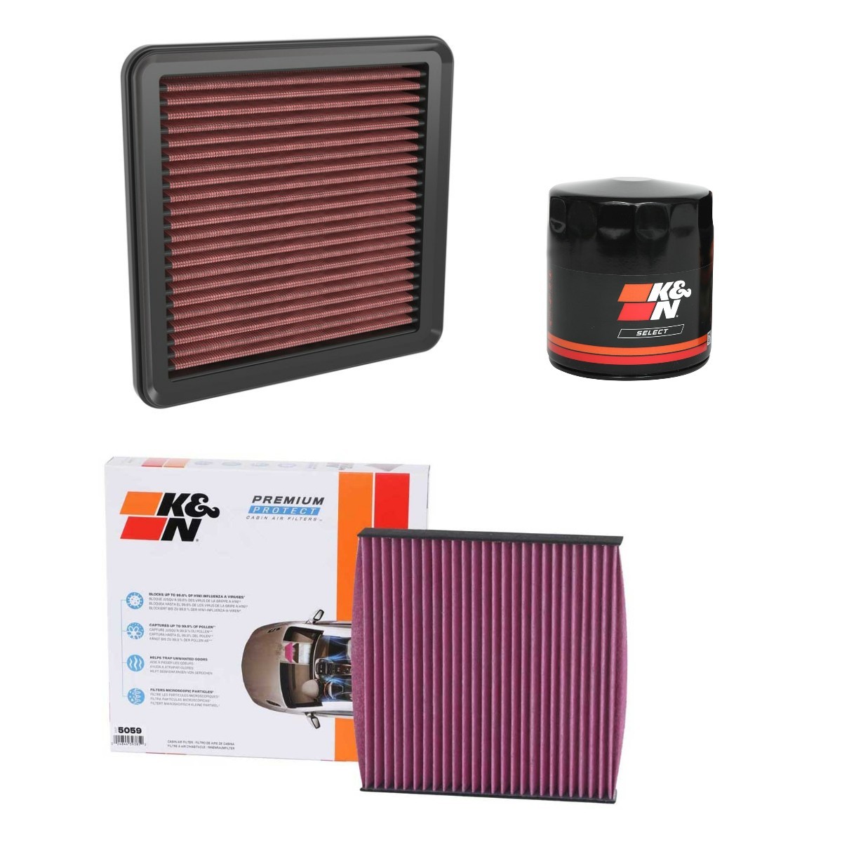 K&N Filters Filter kit KNF4055N0019 K&N Filters KNF4055N0019 City Z Servicekit og filtersæt til en rimelig pris