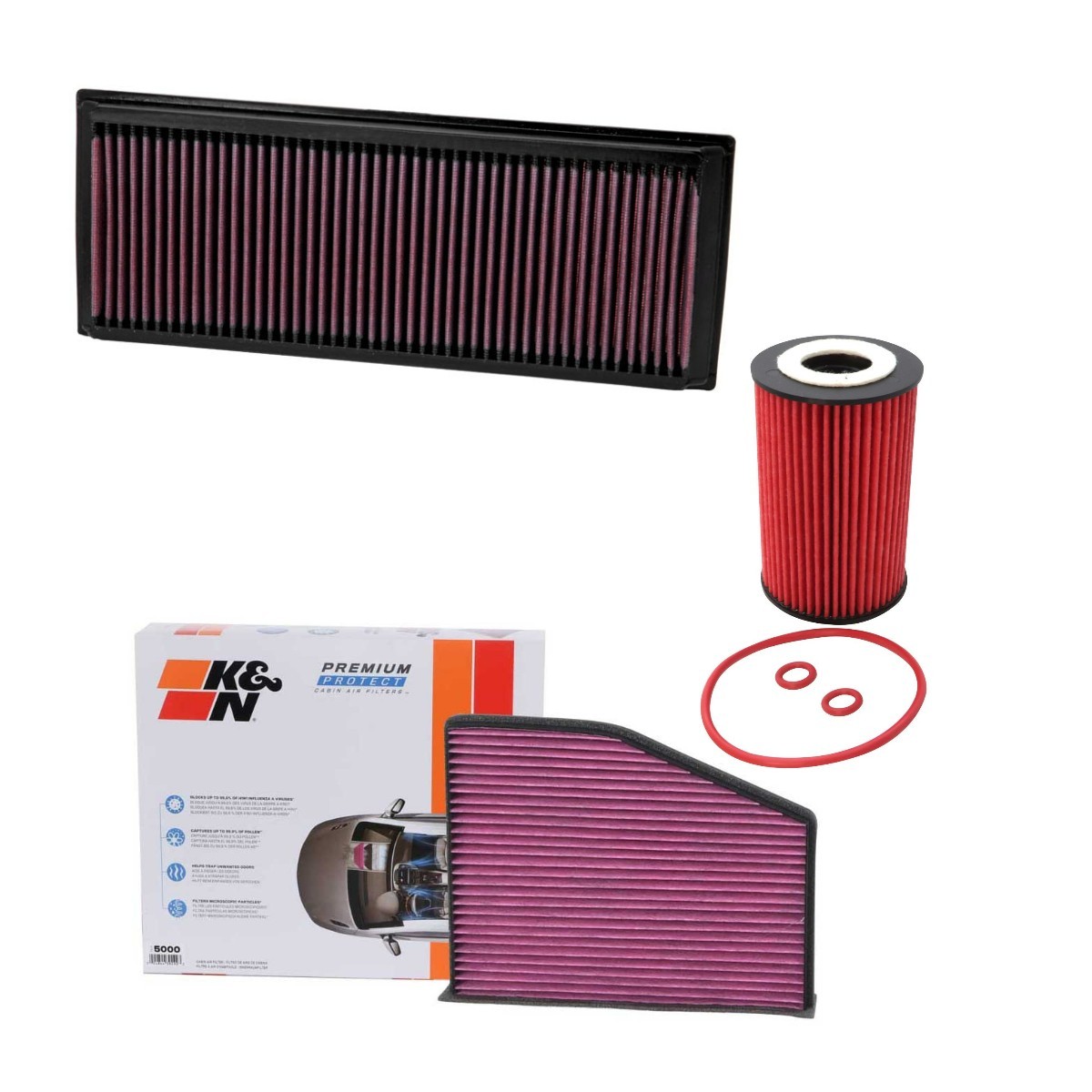 K&N Filters Filterset KNF4055N0028 Inspektionsset K&N Filters CADDY KNF4055N0028 günstig
