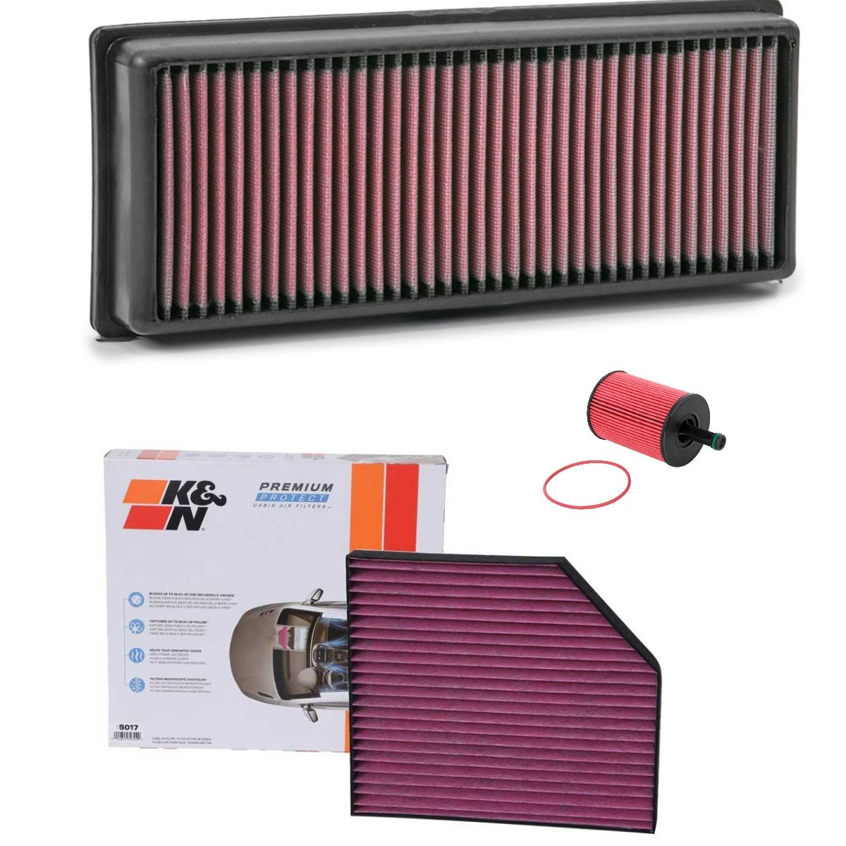 K&N Filters Filtersett KNF4055N0042 Filtersett K&N Filters E-Klasse KNF4055N0042 billige