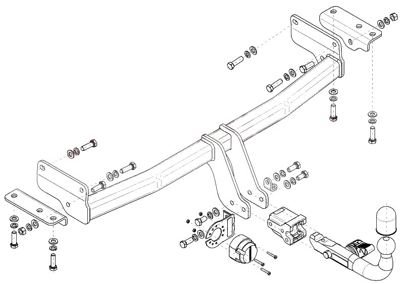 Κοτσαδόρος STEINHOF S-495 STEINHOF S-495 Κοτσαδόρος SSANGYONG RODIUS 2023