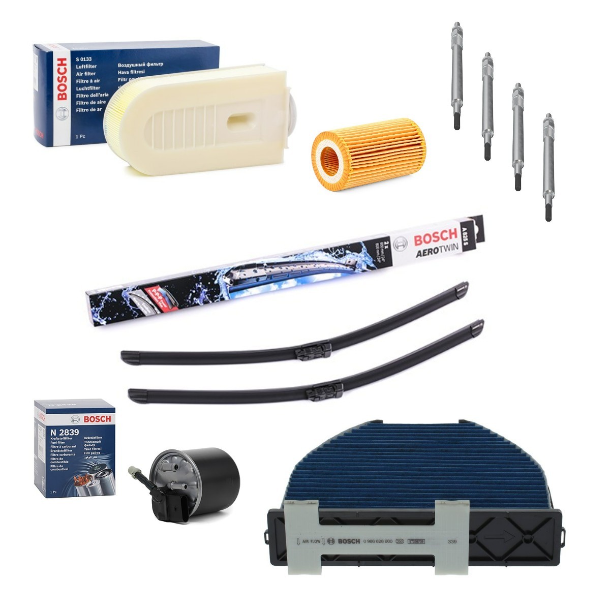 BOSCH Sada dielov, inżpekcia BSH4682SK023 Filter - sada Mercedes-Benz W124 BSH4682SK023 BOSCH