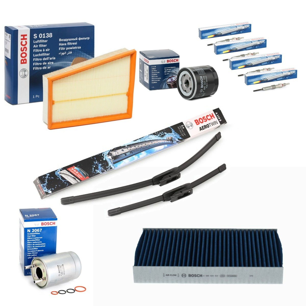 BOSCH Servicepakke BSH4682SK025 Filtersett Renault S57_ BSH4682SK025 BOSCH