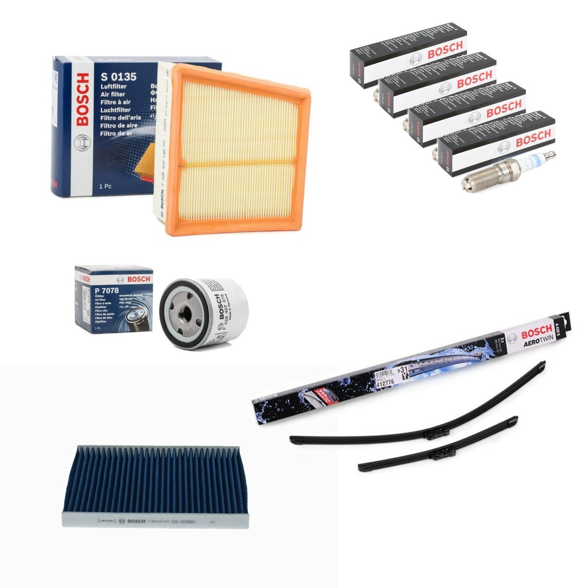 BOSCH Osade komplekt, inspektsioon BSH4682SK034 BOSCH BSH4682SK034 Filter-komplekt Ford Fiesta Mk6 odav