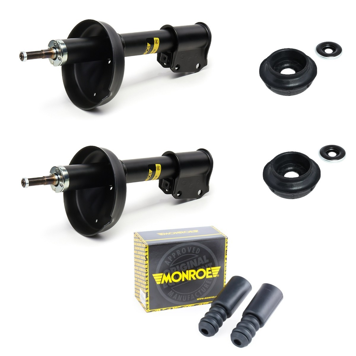 MONROE Suspension kit, shock absorbers MNE1185N0027 MONROE MNE1185N0027 Renault R21 B48 suspension kit replacement