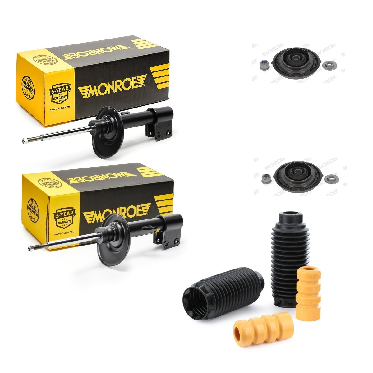 MONROE Onderstel, schokdemper MNE1185N0030 MONROE MNE1185N0030 Schroefset MERCEDES-BENZ /8 kosten