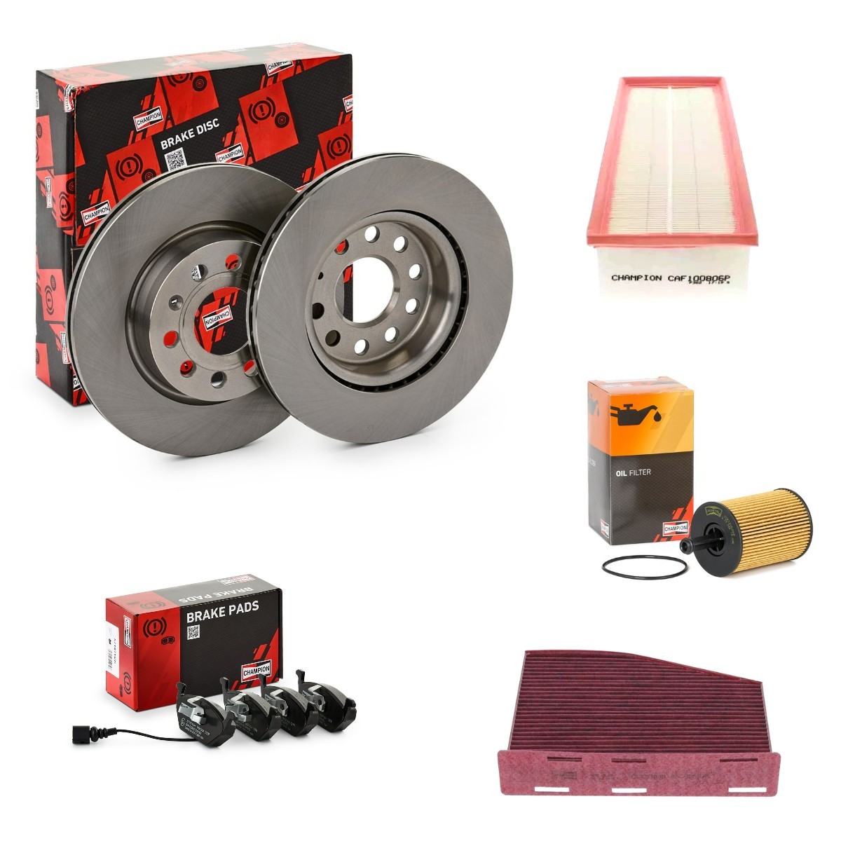 CHAMPION Osade komplekt, inspektsioon CMP4682SK019 CHAMPION CMP4682SK019 Filter-komplekt Audi A3 Cabrio originaal hind