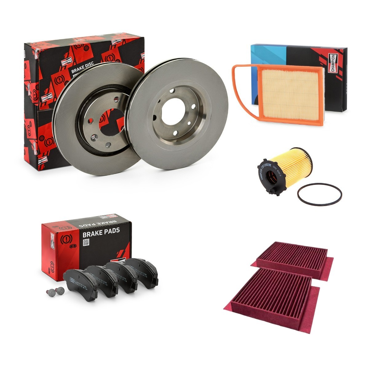CHAMPION Onderhoudspakket CMP4682SK021 CMP4682SK021 CHAMPION Onderhoudspakket en filterset Nissan goedkoop