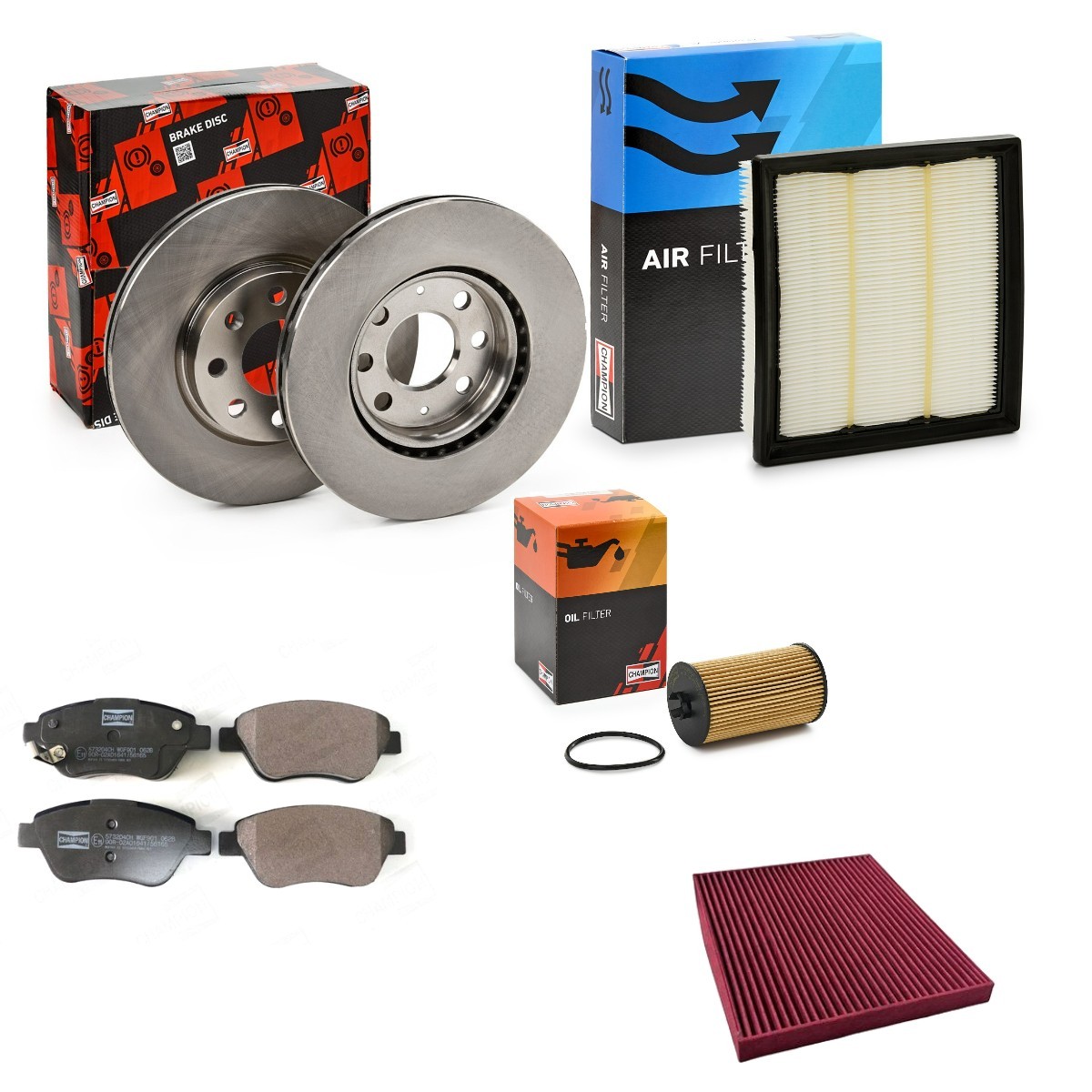 CHAMPION Servicepakke CMP4682SK026 CMP4682SK026 CHAMPION Filtersett Dacia billige