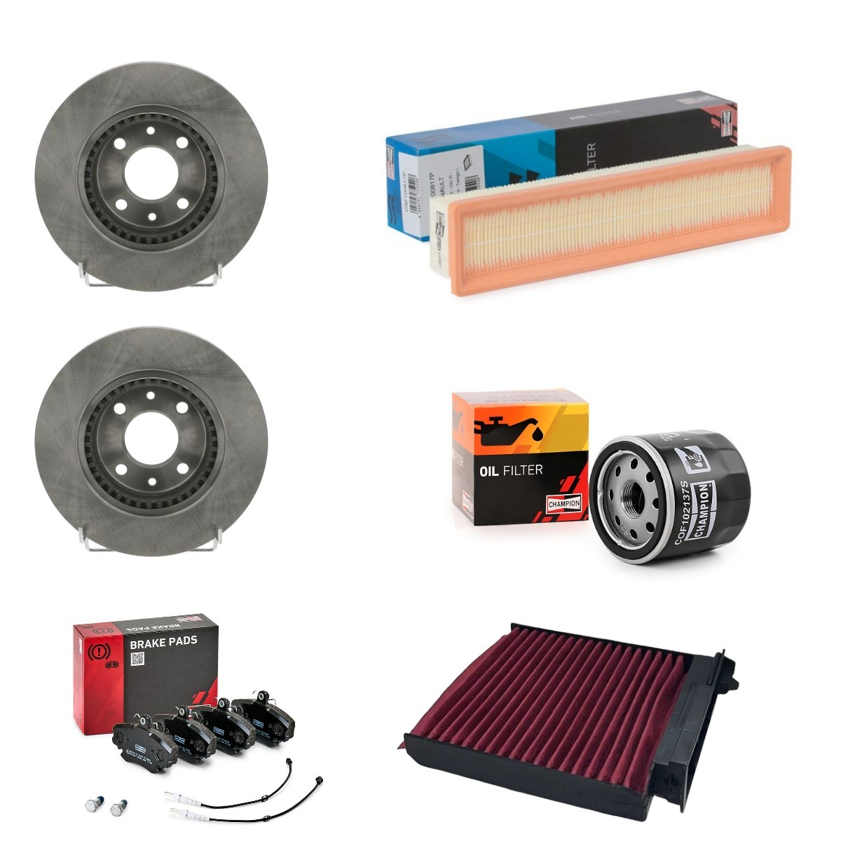 CHAMPION Kit tagliando CMP4682SK041 CHAMPION CMP4682SK041 costo Kit filtri Dacia Dokker Station Wagon originale