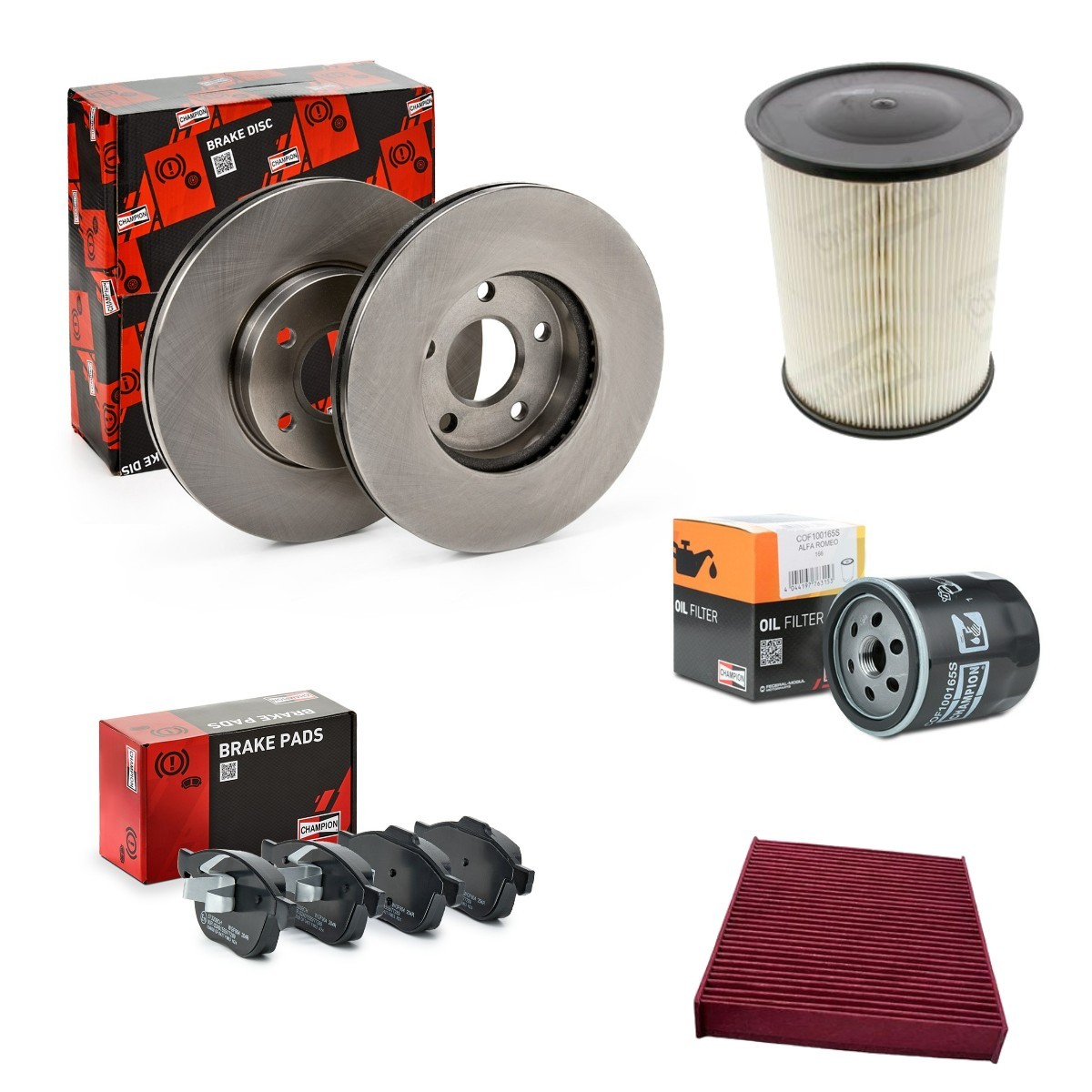 CHAMPION Servicepakke CMP4682SK048 Filtersett CHAMPION DACIA CMP4682SK048