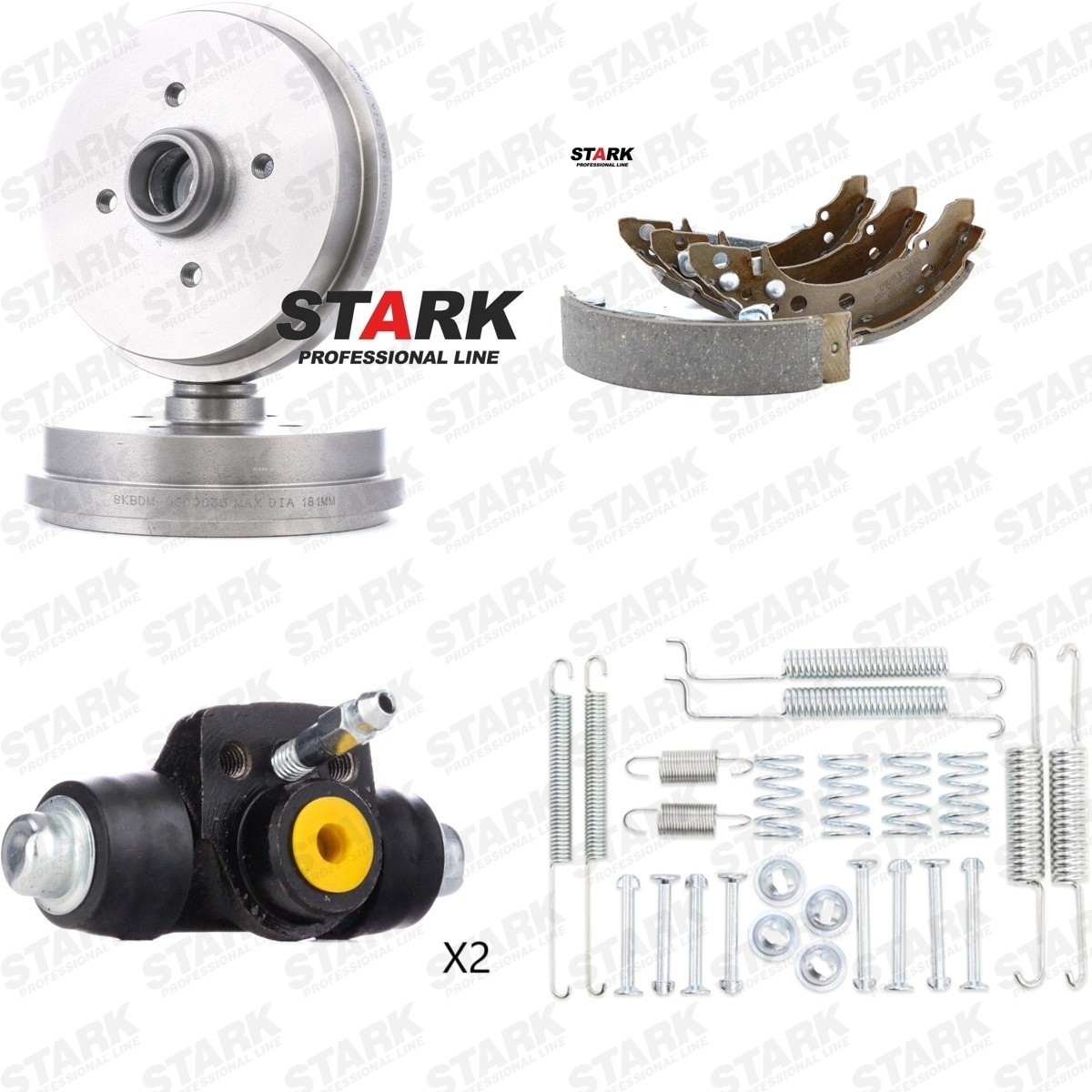 STARK Σετ φρένων, ταμπουρόφρενα SKBSD-45990491 SKBSD-45990491 Σετ φρένων, ταμπουρόφρενα STARK VW PASSAT