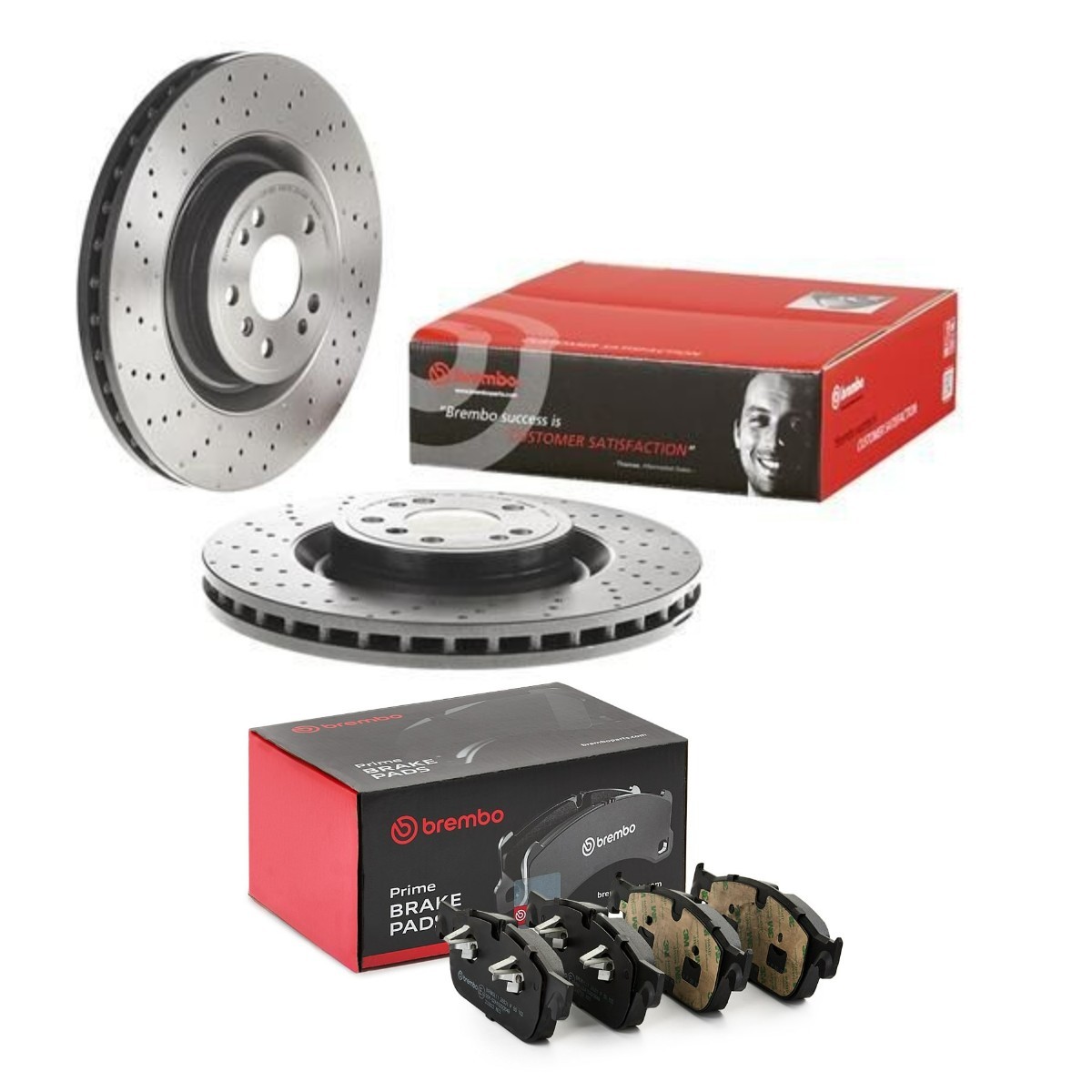 BREMBO Bremseskiver og klodser BRB3405N0504 BRB3405N0504 Prime Bremseskiver og klodser MERCEDES-BENZ V-klasse BREMBO