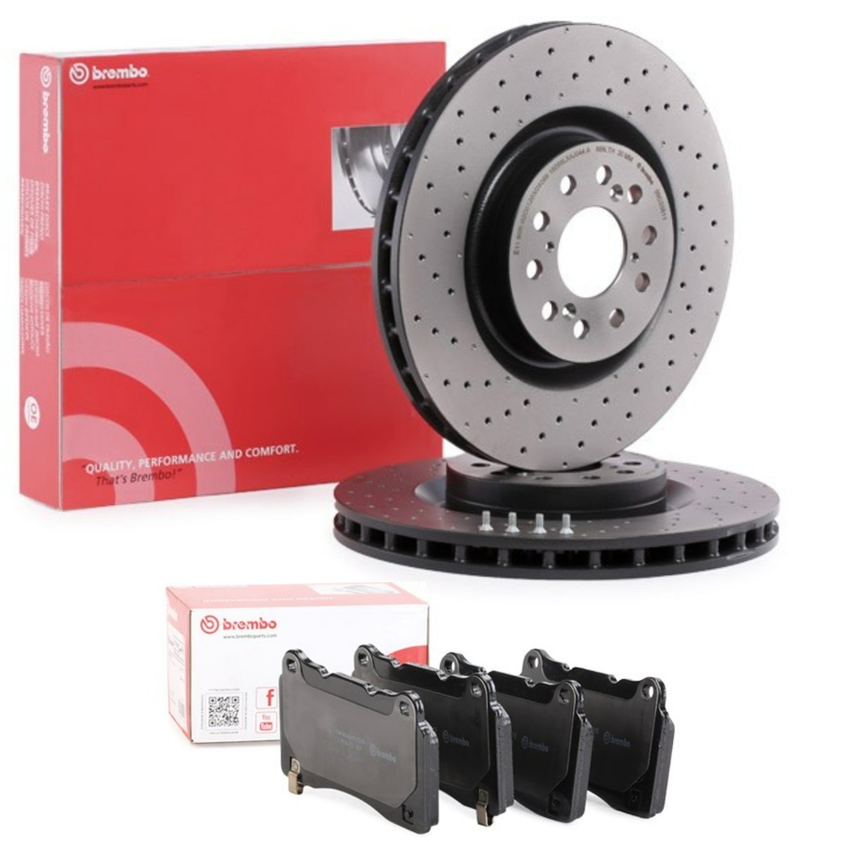 BREMBO Remschijven en blokken BRB3405N0508 BREMBO BRB3405N0508 Remschijven en blokken, set Concerto Sedan (HWW) prijs