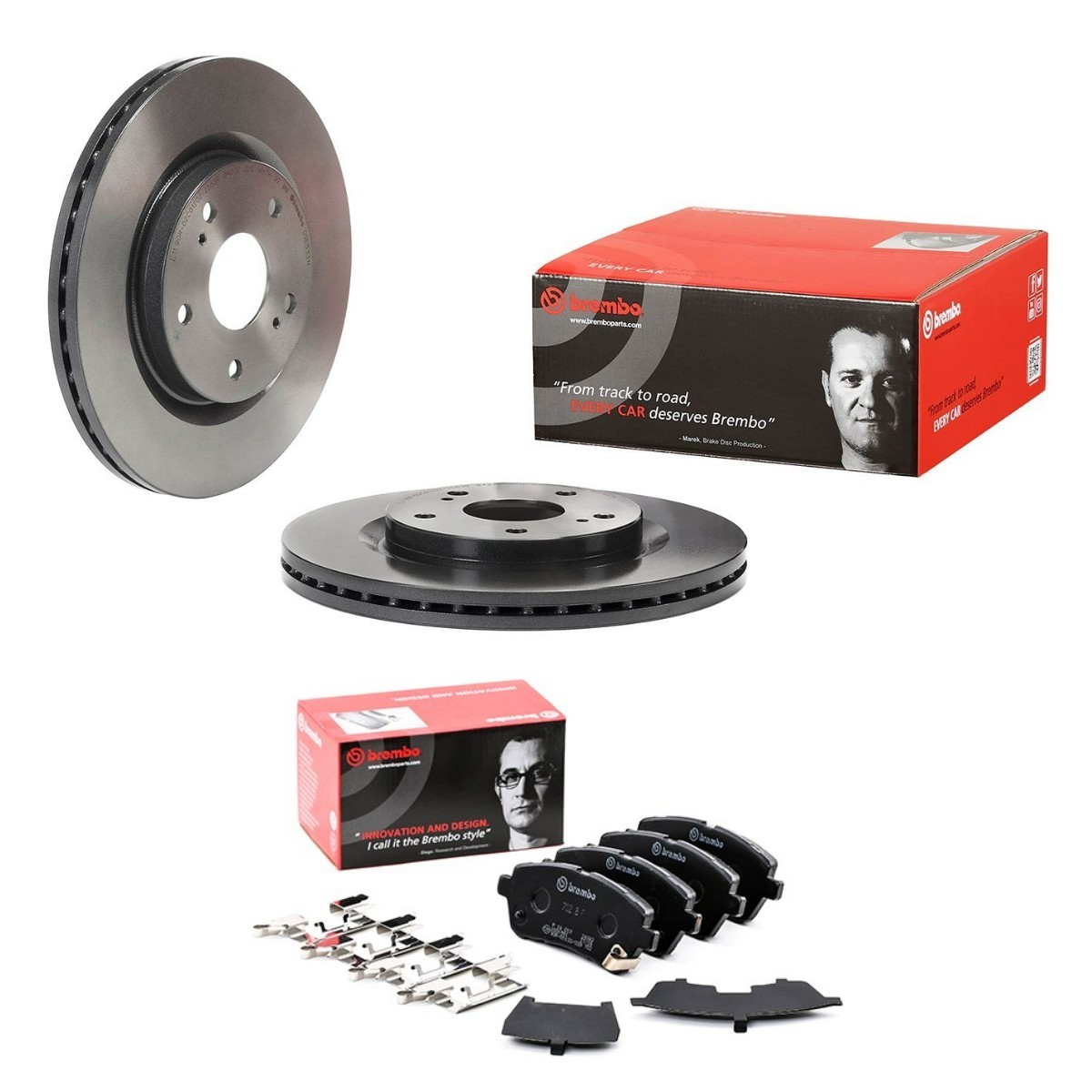 Kit de travões BREMBO BRB3405N0519 BREMBO Prime BRB3405N0519: Kit de pastilhas de travão e disco Suzuki IGNIS 2003