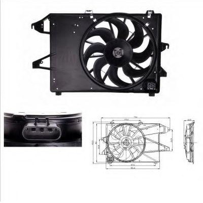 Ventilátor chladenia motora NRF 47004 NRF 47004 Ventilátor chladenia Ford MONDEO 2024