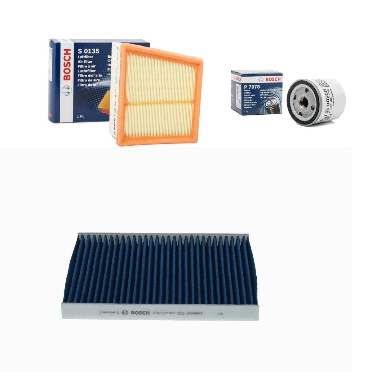 BOSCH Filter-komplekt BSH4055N0104 BOSCH BSH4055N0104 Filter-komplekt Ford Fiesta Mk6 hind