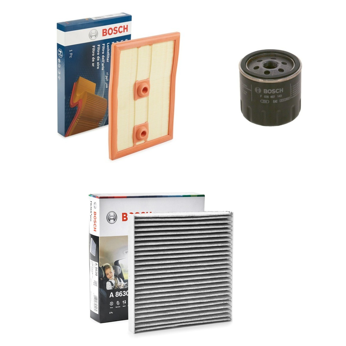 BOSCH Suodatinsarja BSH4055N0129 BSH4055N0129 BOSCH Suodatinsarja SEAT LEON