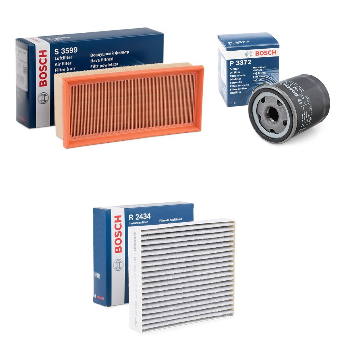 BOSCH Kit de filtros BSH4055N0137 BOSCH BSH4055N0137 Elemento de filtro Smart 450 Cabrio a um preço acessível