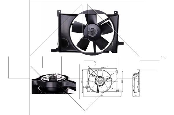 Koelventilator NRF 47009 NRF 47009: Koelventilator Chevy ORLANDO 2011