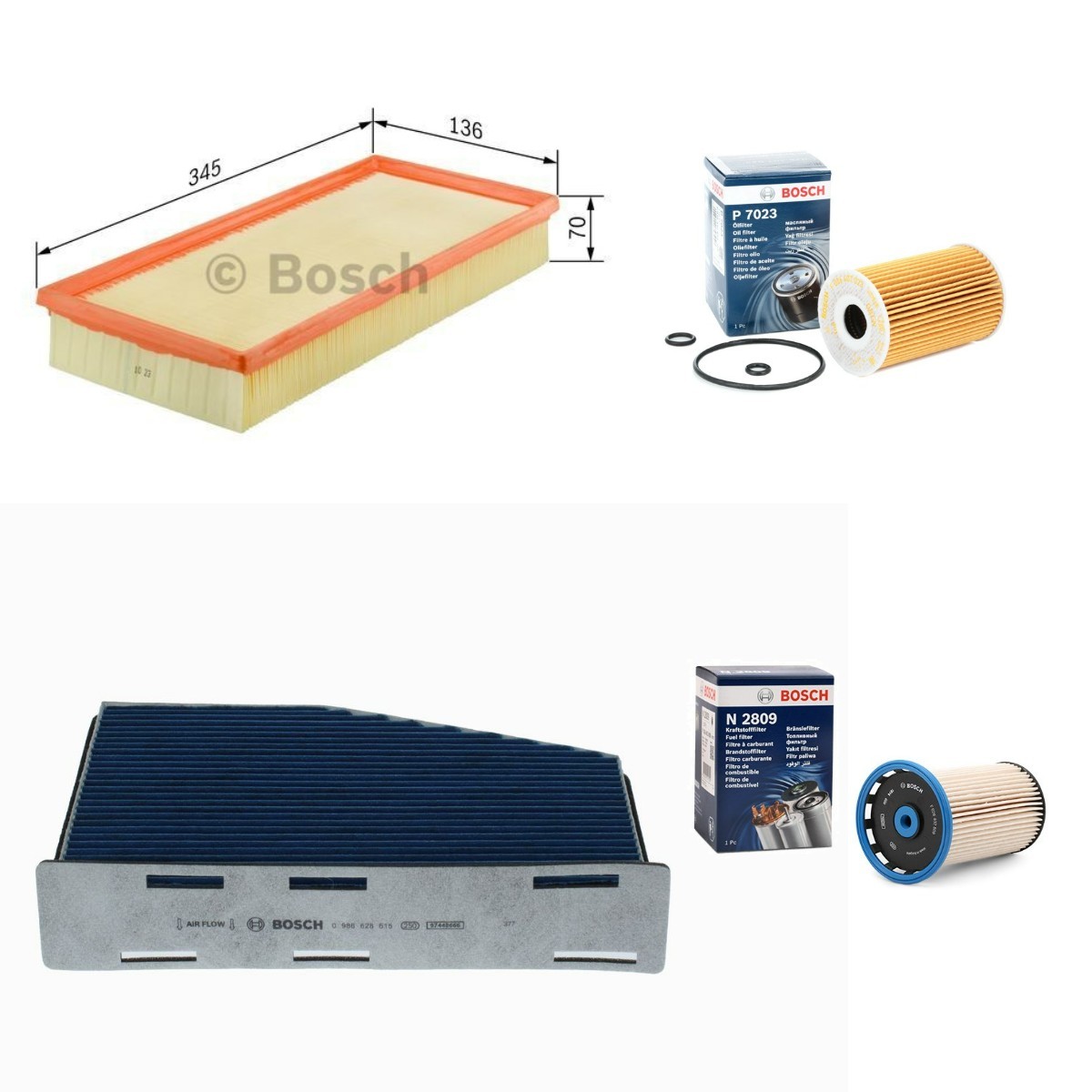 BOSCH Suodatinsarja BSH4055N0151 BSH4055N0151 BOSCH Suodatinsarja Seat LEON hinta