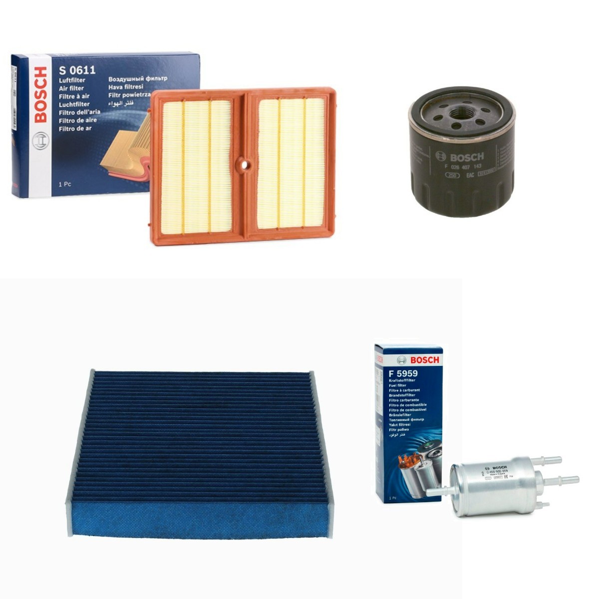 BOSCH Suodatinsarja BSH4055N0157 BSH4055N0157 BOSCH Suodatinsarja Seat LEON hinta