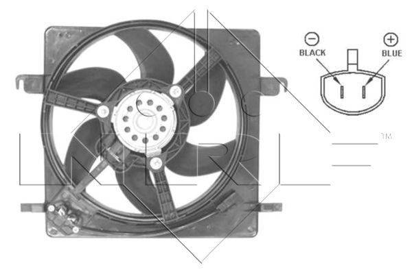 NRF Βεντιλατέρ 47037 Βεντιλατέρ NRF Ford TRANSIT 47037