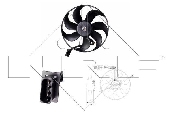 Ventola radiatore NRF 47064 NRF 47064 costo Ventola radiatore Škoda FABIA 2013