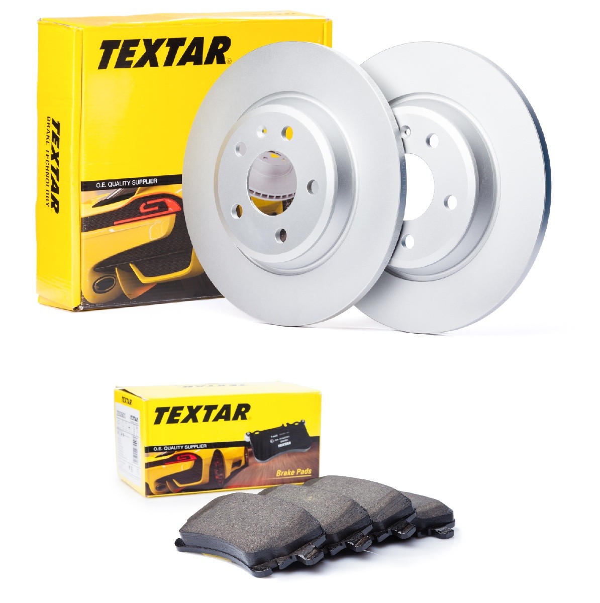 TEXTAR Bremseskiver og -klosser TXR3405LR004 TXR3405LR004 PRO+ Bremsesett SAAB 9-3 TEXTAR