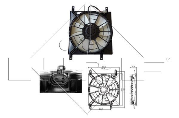 NRF Βεντιλατέρ 47257 NRF 47257 Βεντιλατέρ Suzuki SX4 EY σε χαμηλές τιμές
