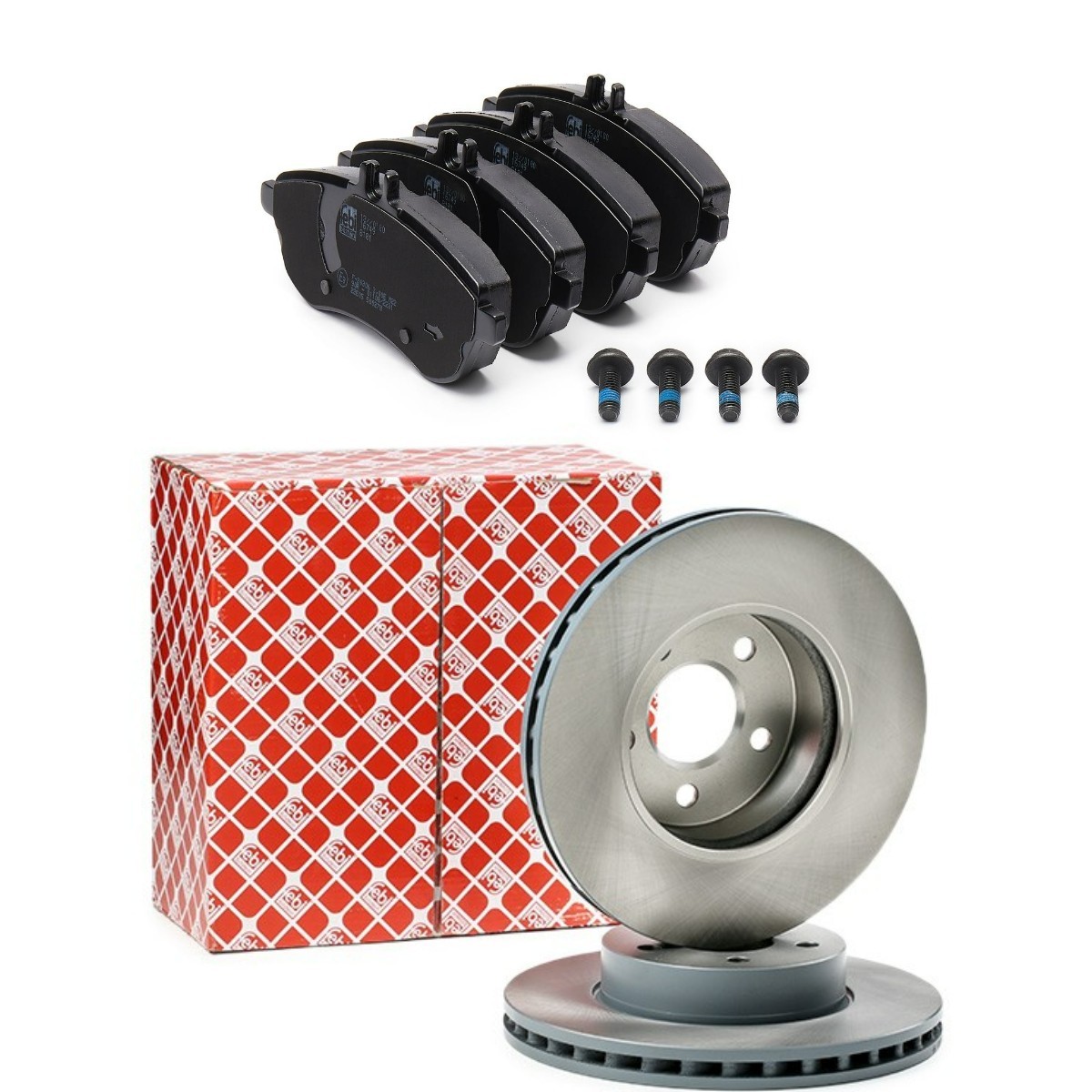 FEBI BILSTEIN Bromssats, skivbroms FBL3405N0123 FEBI BILSTEIN FBL3405N0123 Bromsskivor och bromsbelägg Mercedes SLK R172 fram och bak