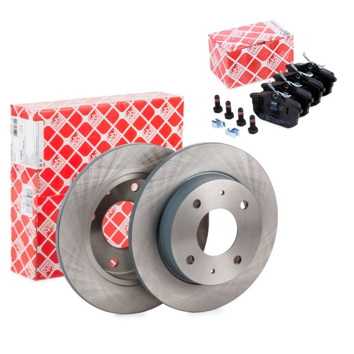 FEBI BILSTEIN Σετ φρένων, δισκόφρενα FBL3405N0139 FEBI BILSTEIN FBL3405N0139 Δισκόπλακες & τακάκια φρένων VOLVO S60 κόστος