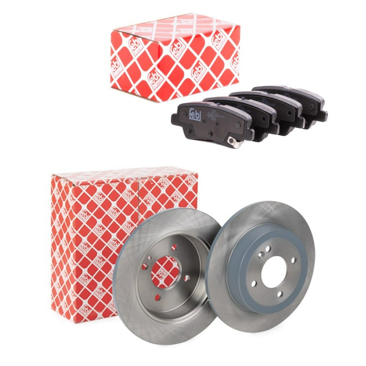 FEBI BILSTEIN Bremseskiver og -klosser FBL3405N0162 FEBI BILSTEIN FBL3405N0162 Bremsekit Cerato pris