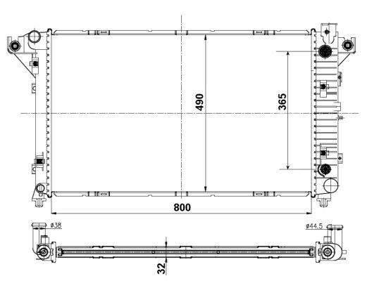 Radiaator, mootorijahutus NRF 50248 NRF 50248 DODGE RAM 2002 Radiaator