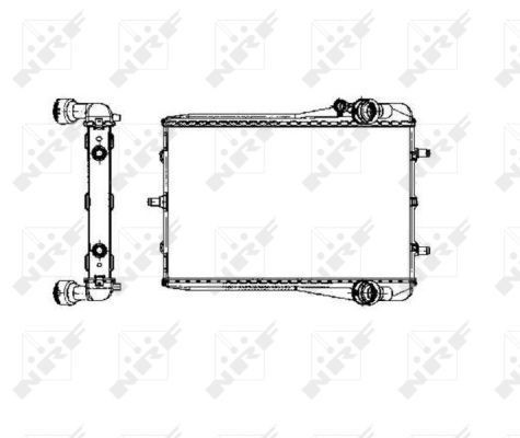 NRF Radiators, Motora dzesēšanas sistēma 50549 NRF Dzesēšanas radiatori PORSCHE 50549