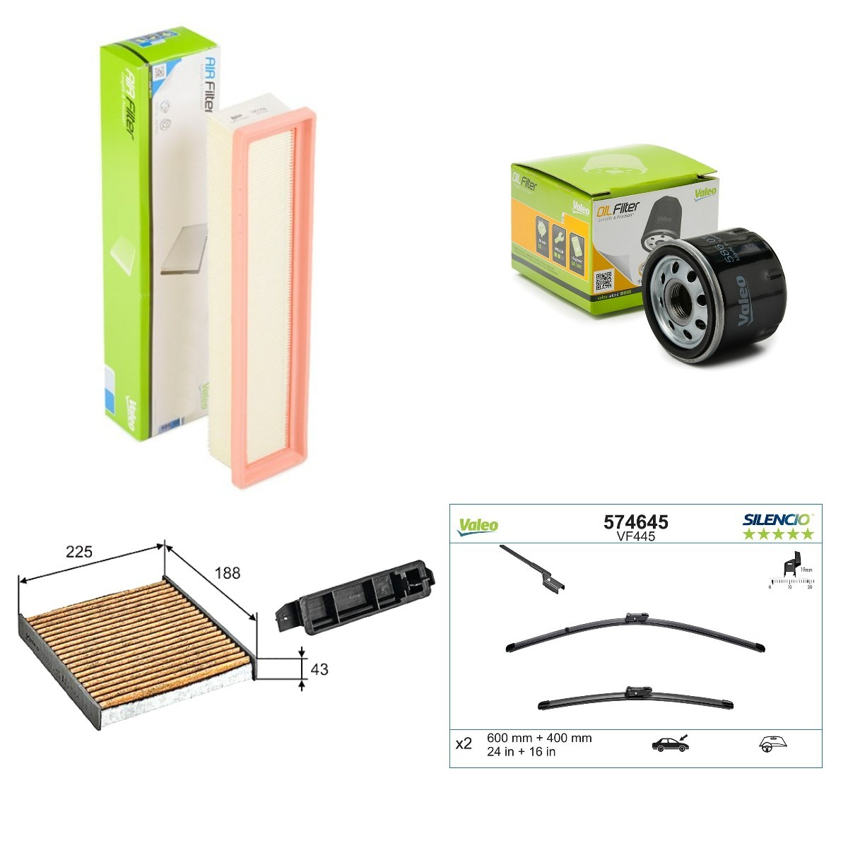 VALEO Servicekit VAL4682SK006 VALEO VAL4682SK006 Mascott Ladvogn / Chassis (UH_, HH_) Servicekit og filtersæt pris