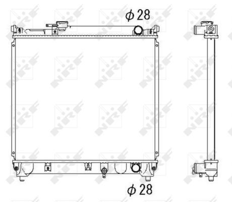 Radiaator, mootorijahutus NRF 53279 NRF 53279: Mootori radiaator Suzuki VITARA 2007