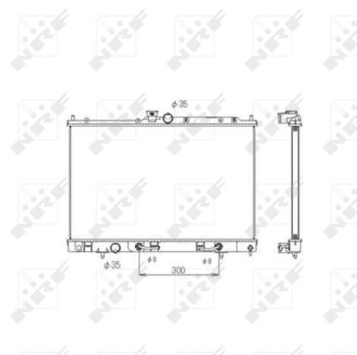 NRF Jäähdytin, moottorin jäähdytys 53594 NRF 53594 Colt VI Plus jäähdytin hinta