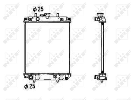 NRF Radiateur 53674 NRF 53674 Koelmodule Wildcat / Rocky SUV Cabrio (F70) prijs