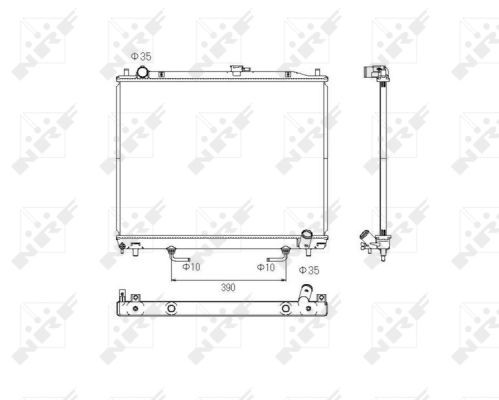 NRF Radiateur 53754 NRF 53754 Radiator Abarth 500 / 595 / 695 goedkoop