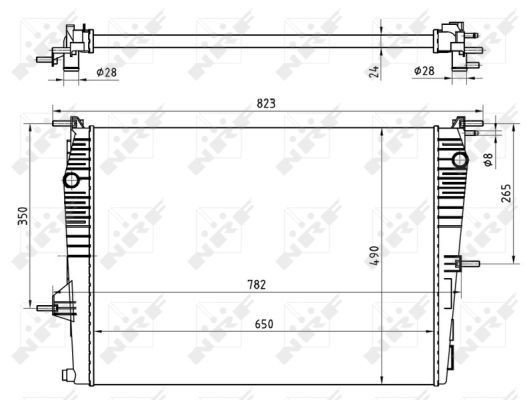 NRF Radiateur 53965 NRF 53965 Radiateur Renault Megane CC aan een voordelige prijs