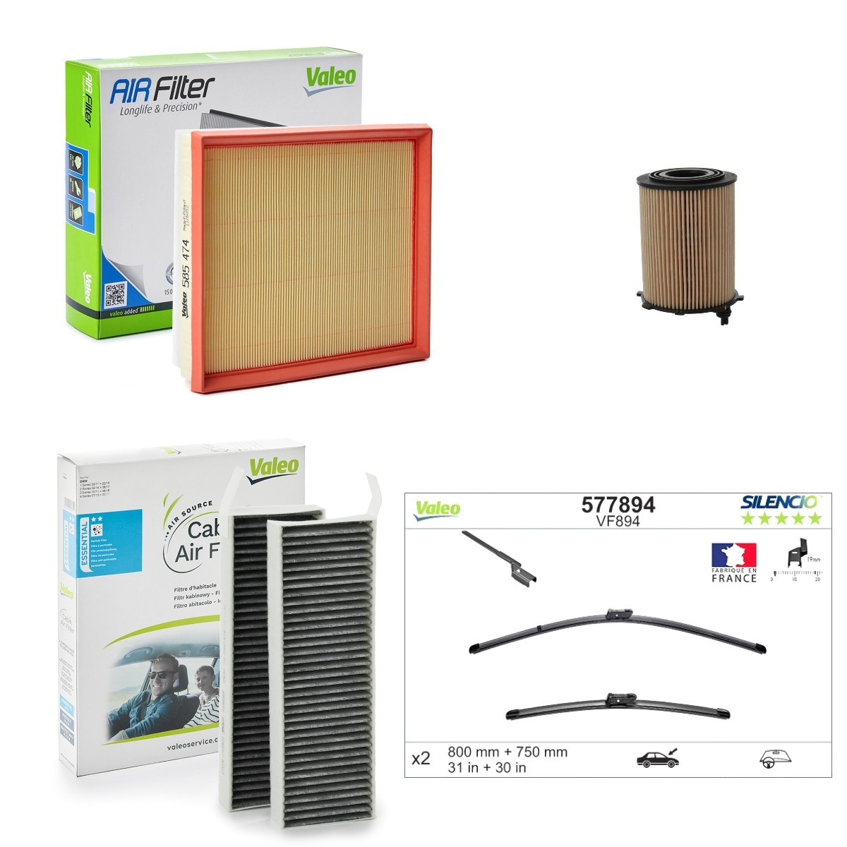 VALEO Kit de revisão VAL4682SK038 Elemento de filtro SUBARU VALEO VAL4682SK038
