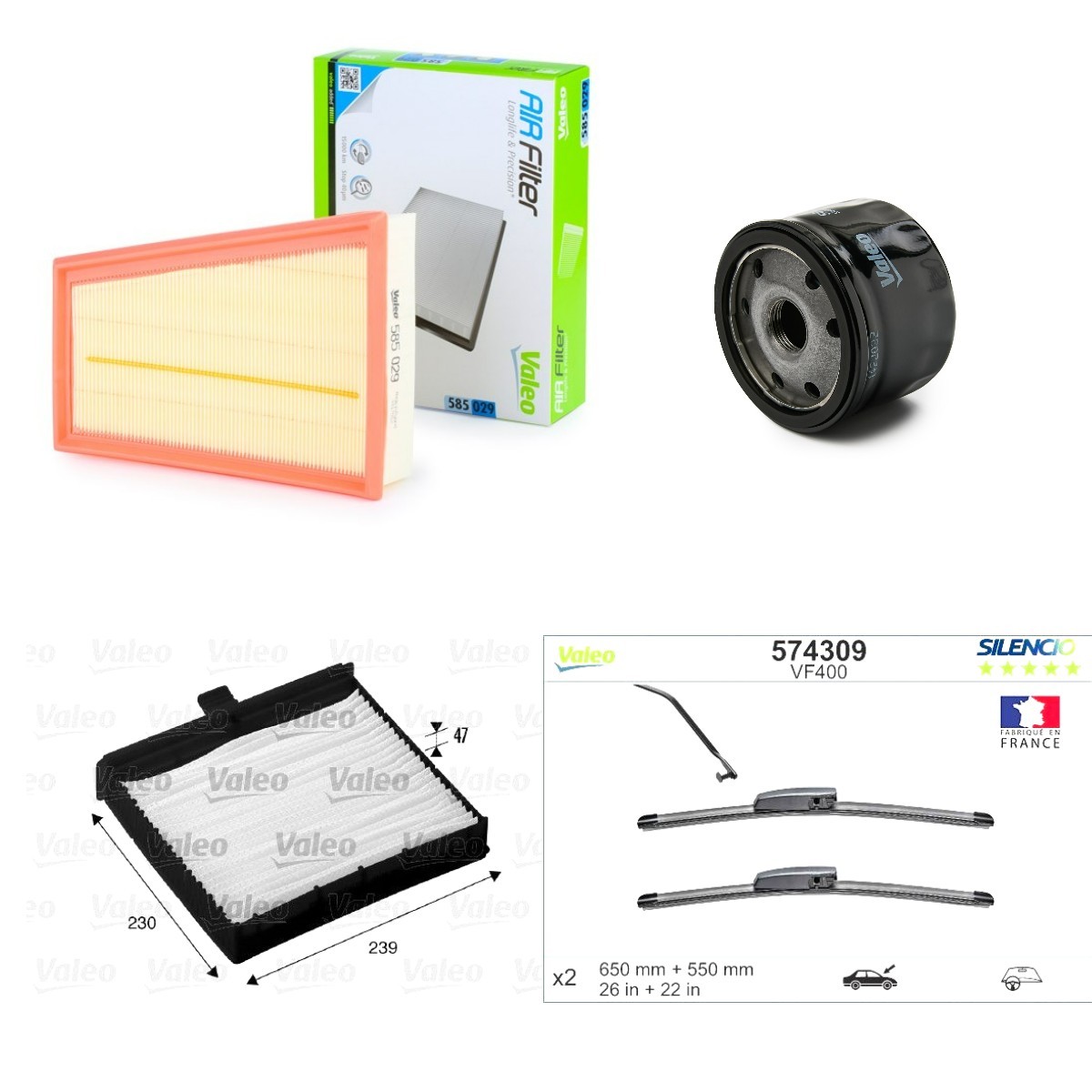 VALEO Servicekit VAL4682SK041 VALEO VAL4682SK041 Servicekit och filtersats Renault Master 3 Skåpbil original