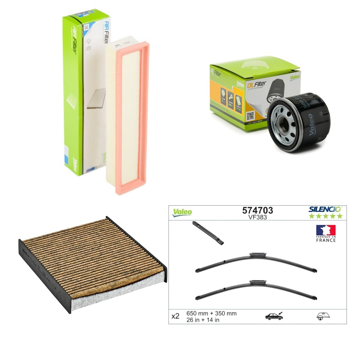 VALEO Σετ ανταλλακτικών, σέρβις VAL4682SK050 Σετ φίλτρων VALEO SUBARU SILENCIO X.TRM VAL4682SK050