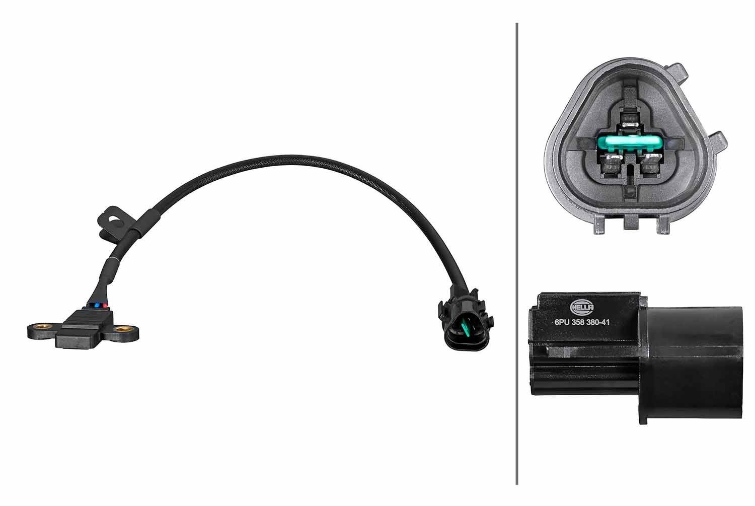 Snímač impulzov kľukového hriadeľa HELLA 6PU 358 380-411 HELLA 6PU 358 380-411: Snímač otáčok kľukového hriadeľa Kia PICANTO 2008