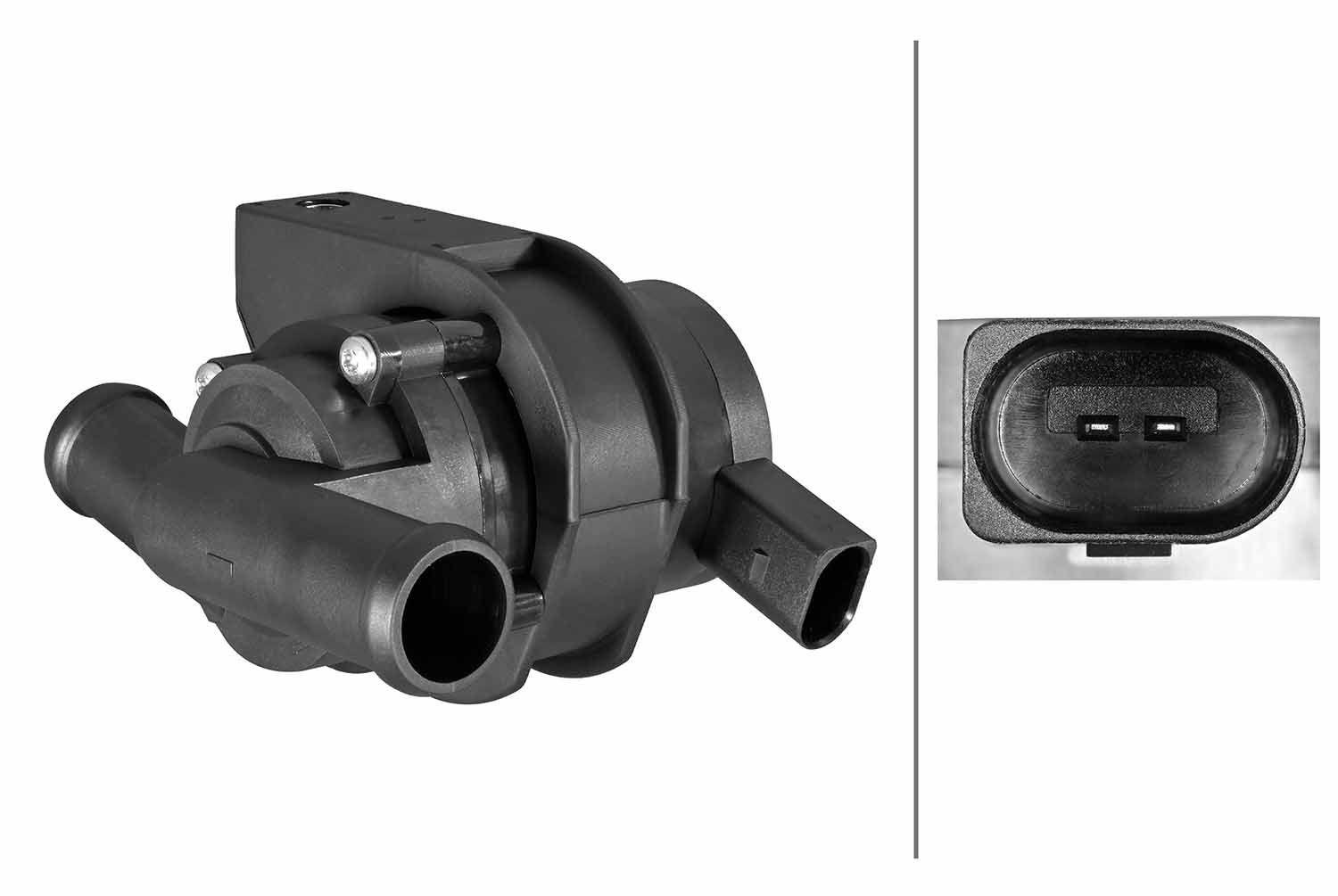 HELLA Extra vattenpump 8TW 358 313-341 8TW 358 313-341 HELLA vattenpump oberoende uppvärmning Volkswagen CADDY