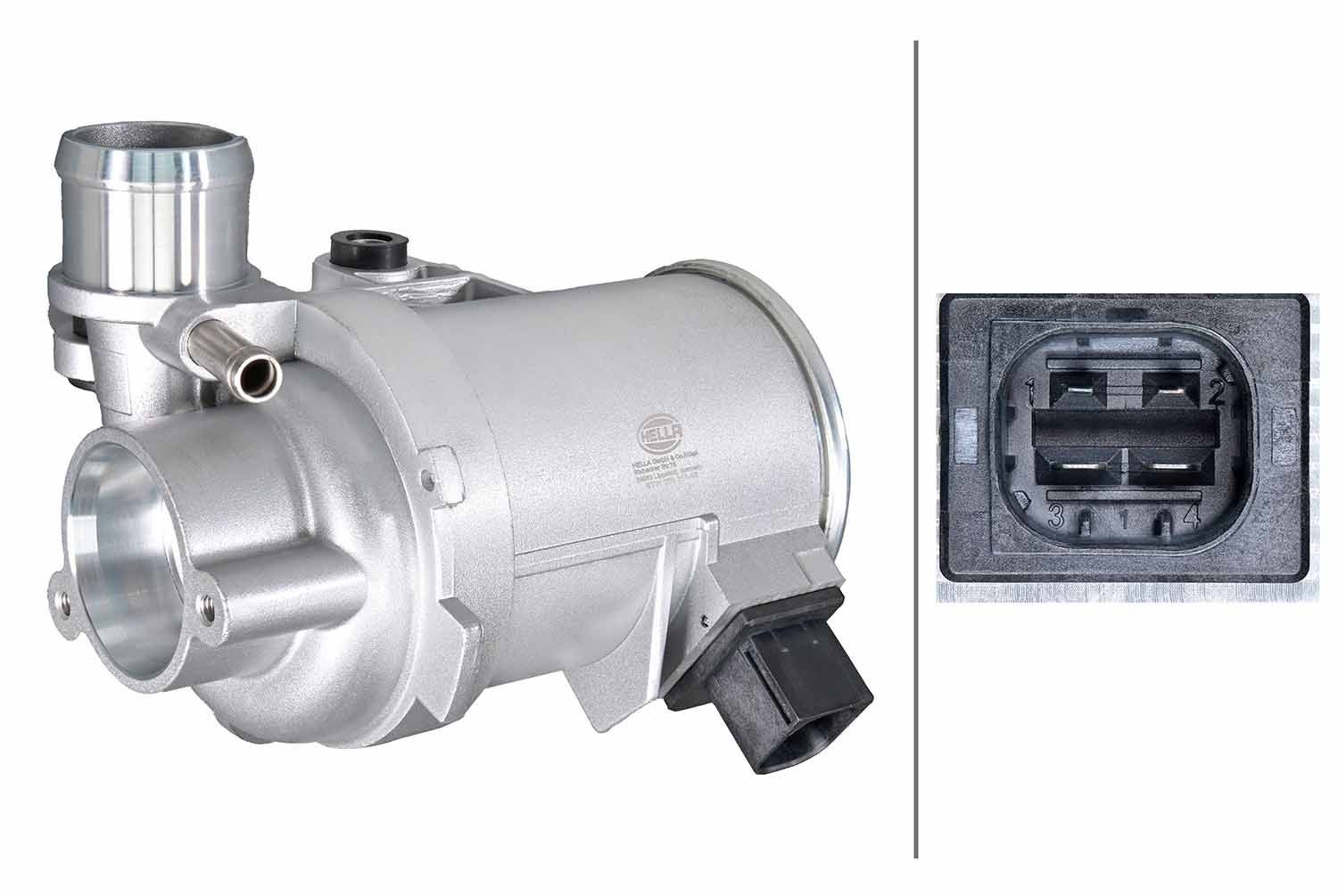 HELLA Reservevandpumpe 8TW 358 313-461 8TW 358 313-461 Vandcirkulationspumpe HELLA BMW X4