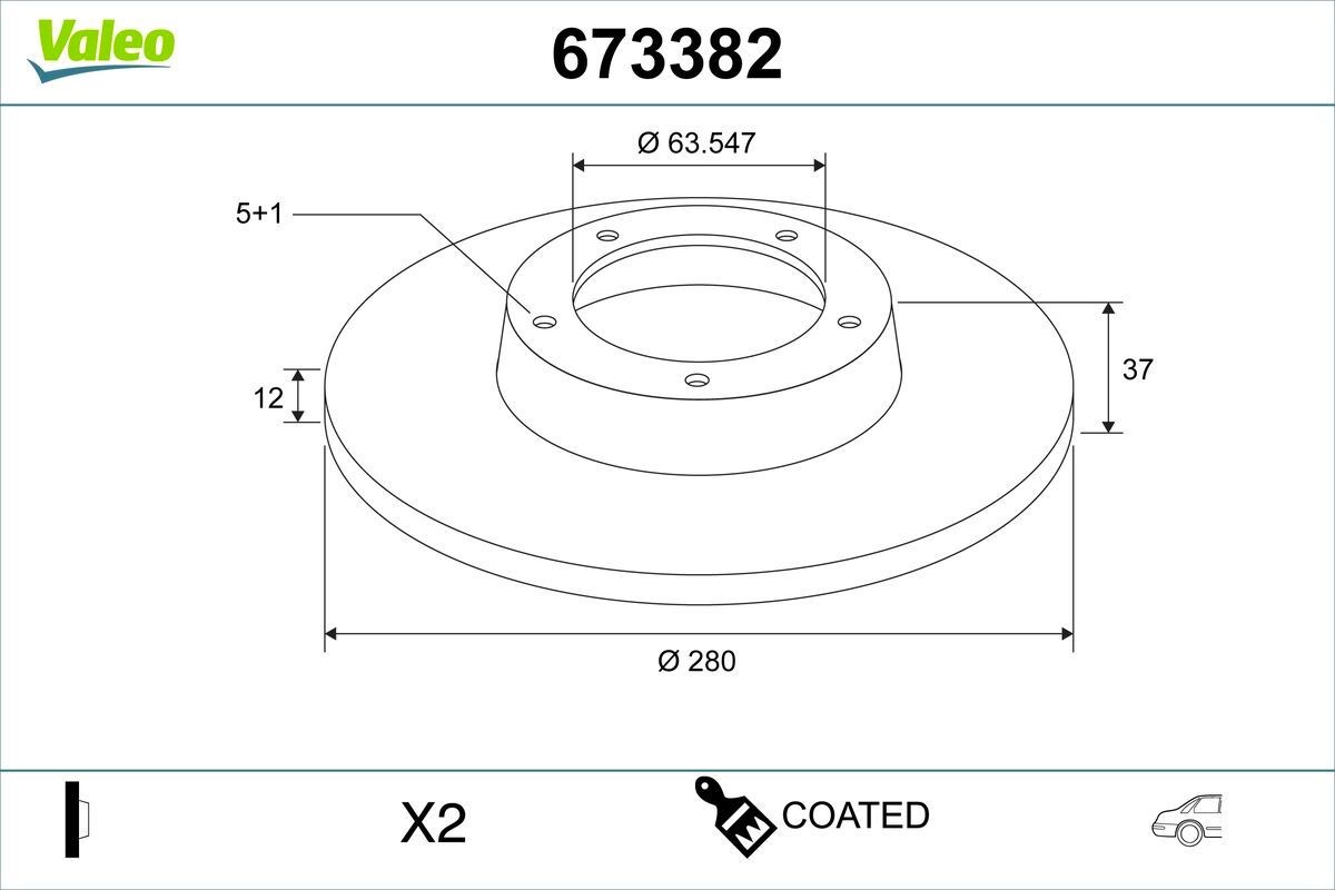 VALEO Piduriketas 673382 673382 Sport pidurikettad VOLVO XC60 VALEO