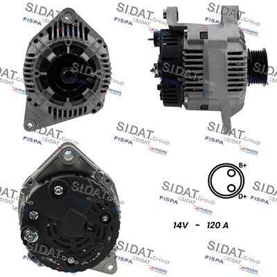 SIDAT Alternator A12VA1174A2 A12VA1174A2 SIDAT alternator for SMART
